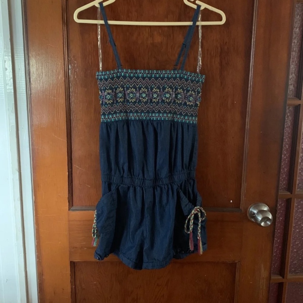 Denim Romper
